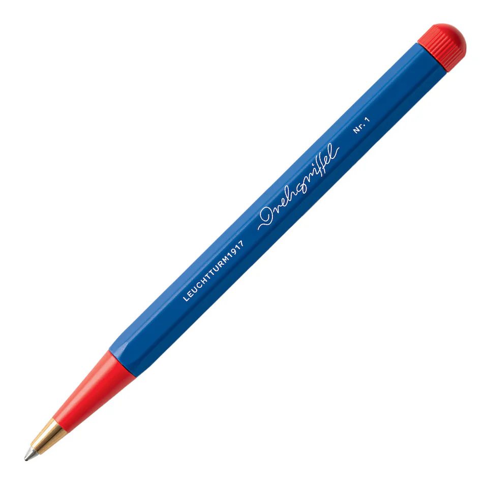 LEUCHTTURM1917 Drehgriffel Bauhaus Edition Ballpoint Pen Royal Blue and Red