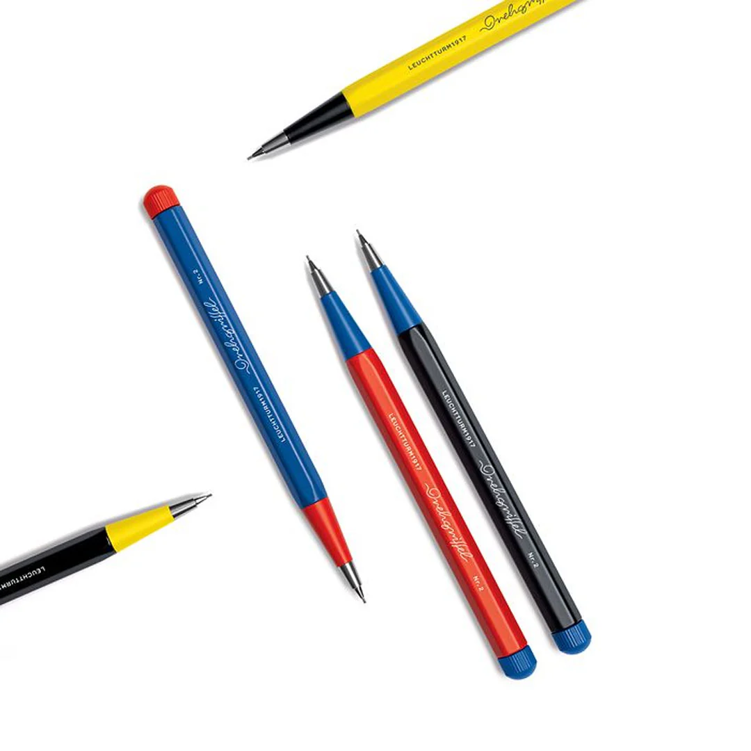 LEUCHTTURM1917 Drehgriffel Bauhaus Edition Mechanical Pencil Black/Lemon - Image 2