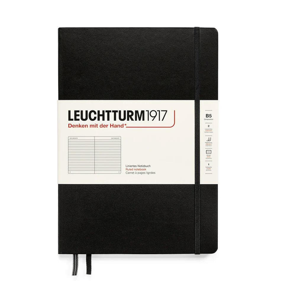 LEUCHTTURM1917 Hardcover Notebook B5 Black - Image 2