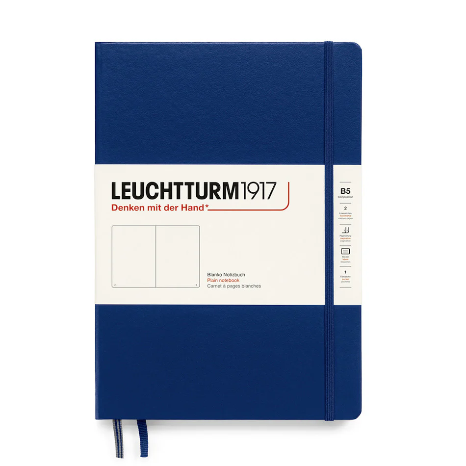 LEUCHTTURM1917 Hardcover Notebook B5 Navy