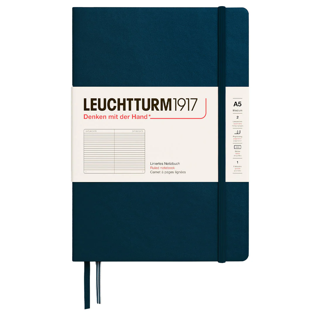 LEUCHTTURM1917 Hardcover Notebook Medium A5 Deep Sea - Image 3