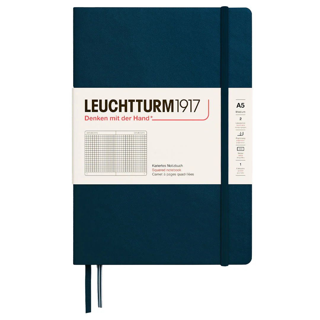 LEUCHTTURM1917 Hardcover Notebook Medium A5 Deep Sea - Image 4