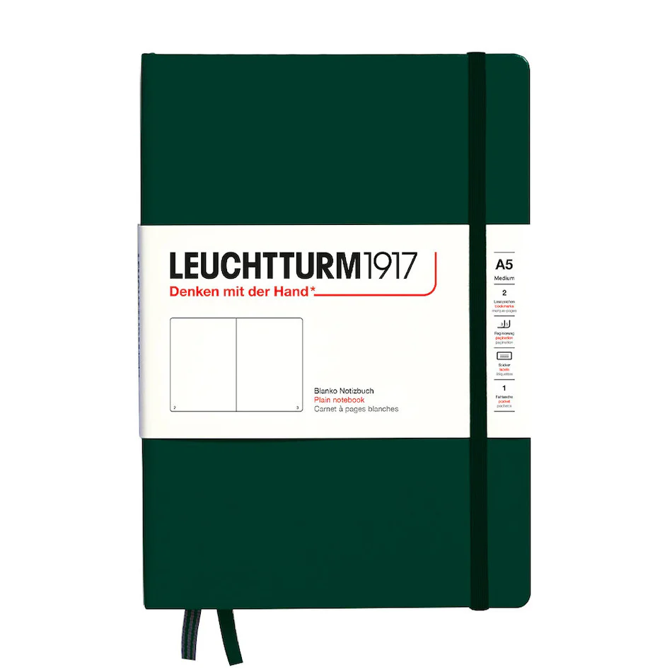 LEUCHTTURM1917 Hardcover Notebook Medium Forest Green