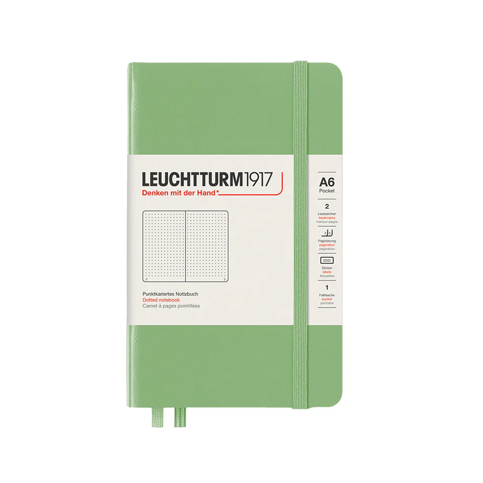 LEUCHTTURM1917 Hardcover Notebook Pocket Sage