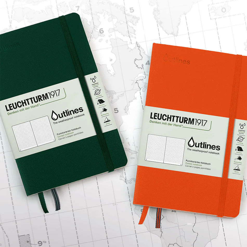LEUCHTTURM1917 Paperback Outlines Notebook Signal Orange Dotted - Image 2
