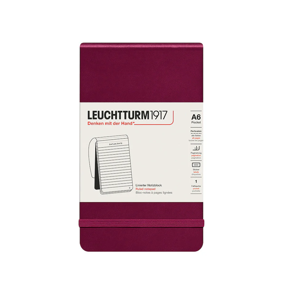 LEUCHTTURM1917 Reporter Notepad Port Red - Image 3