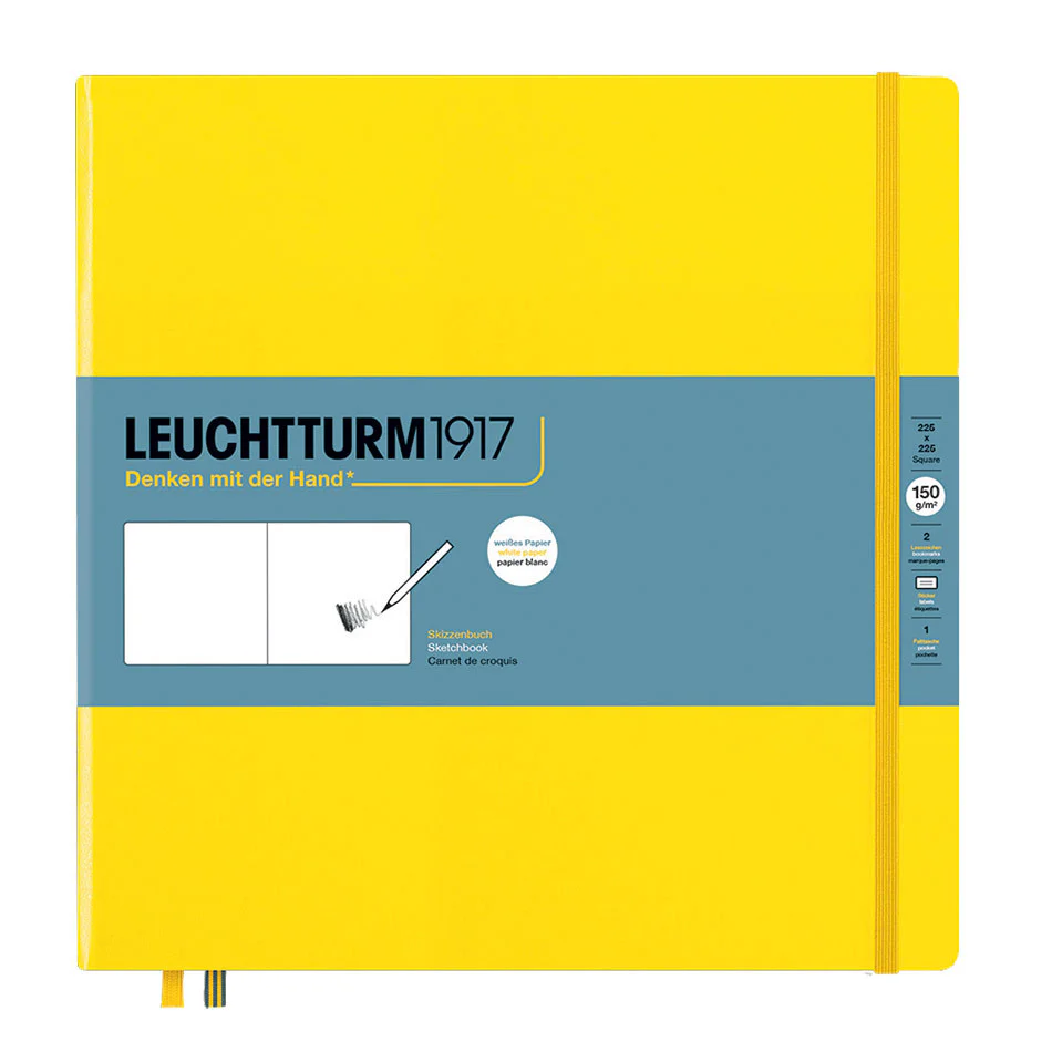 LEUCHTTURM1917 Sketchbook Square Lemon