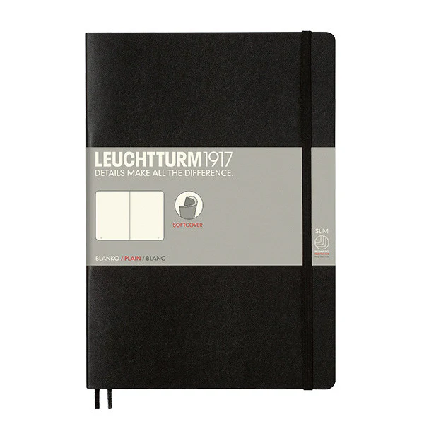 LEUCHTTURM1917 Softcover Notebook B5 Black