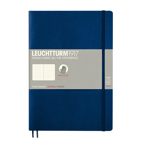 LEUCHTTURM1917 Softcover Notebook B5 Navy