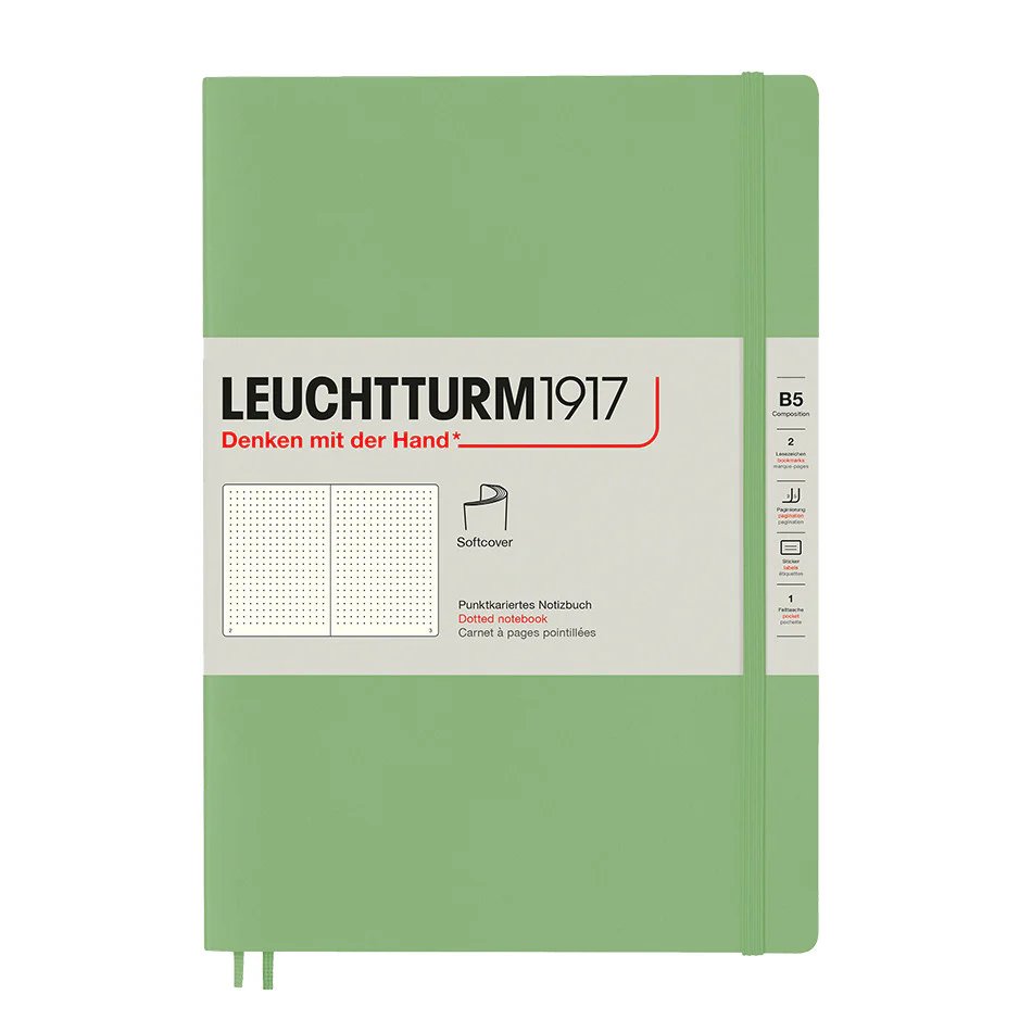 LEUCHTTURM1917 Softcover Notebook B5 Sage