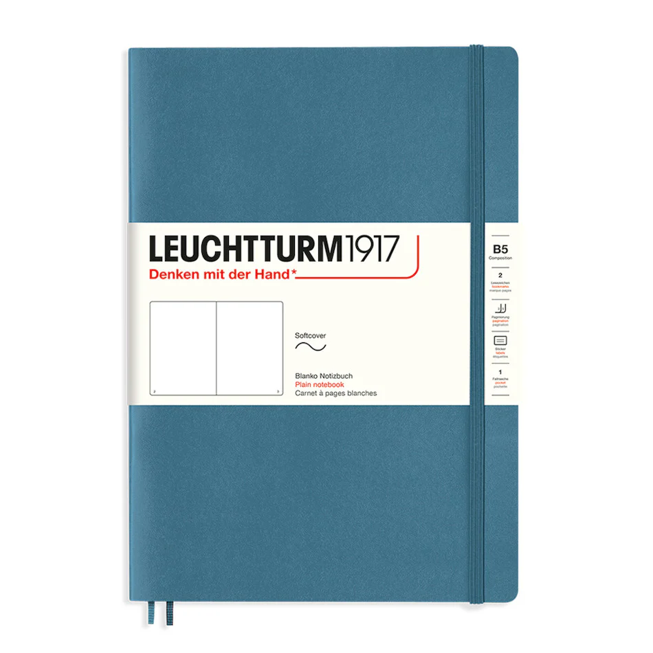 LEUCHTTURM1917 Softcover Notebook B5 Stone Blue