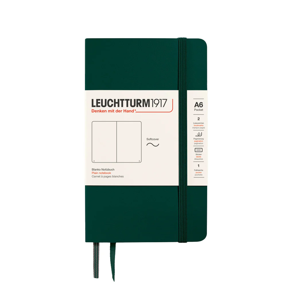 LEUCHTTURM1917 Softcover Notebook Pocket Forest Green