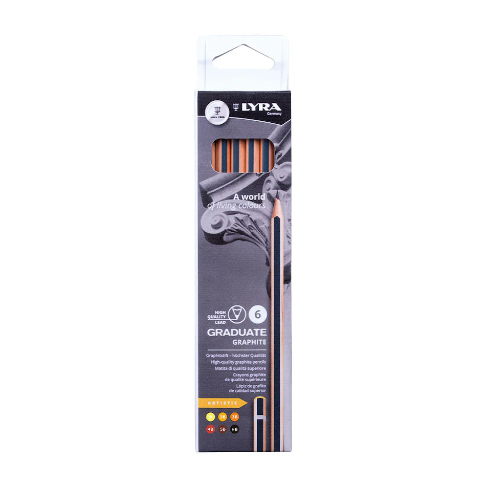 LYRA Graduate Graphite Artistic Drawing Set of 6