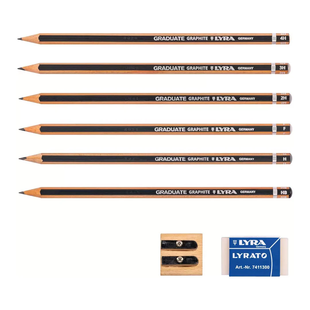 Lyra Graduate Manga Graphite Pencil Set of 6 - Image 2