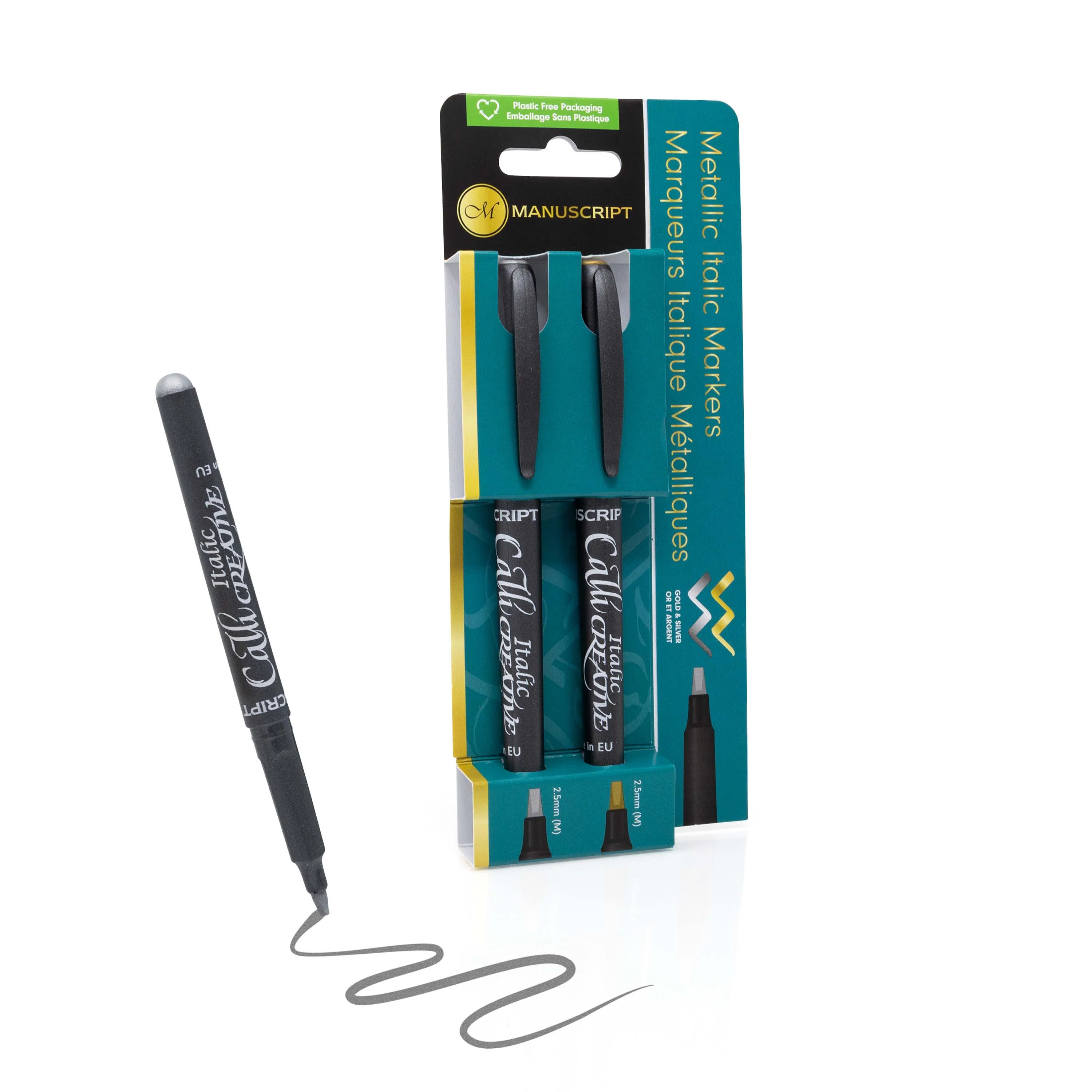 Manuscript Callicreative Metallic Italic Markers