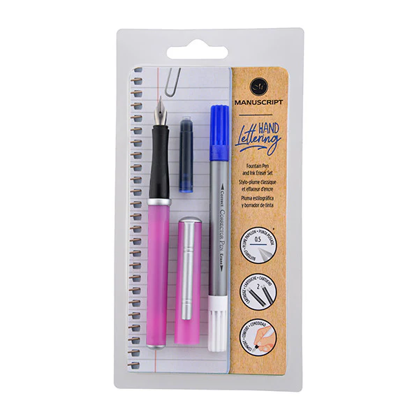 Manuscript Classic Fountain Pen with Ink Eraser