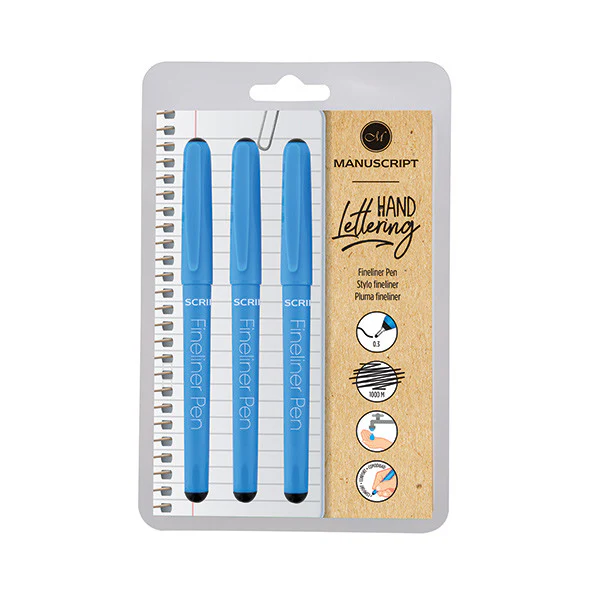 Manuscript Fineliner Pen Set of 3