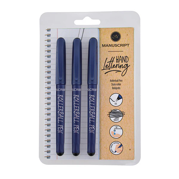 Manuscript Rollerball Pen Set of 3