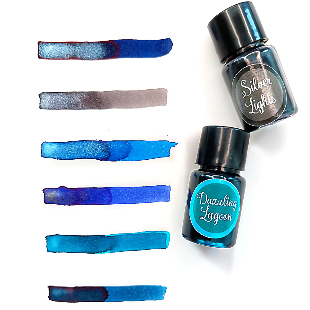 Manuscript Shimmer Ink Set of 6 Ocean - Image 2
