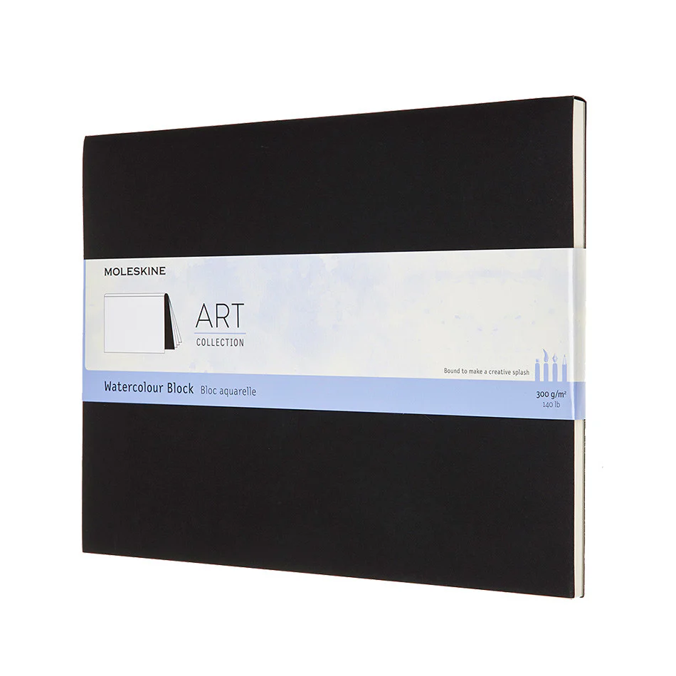 Moleskine Art Plus Watercolour Block Extra Large Notebook 190x250 Black