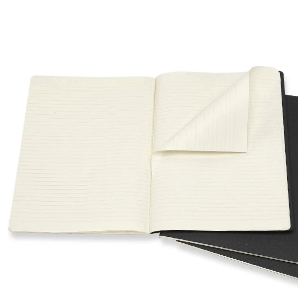 Moleskine Cahier Extra Large Journal 190x250 Black - Set of 3 - Image 2