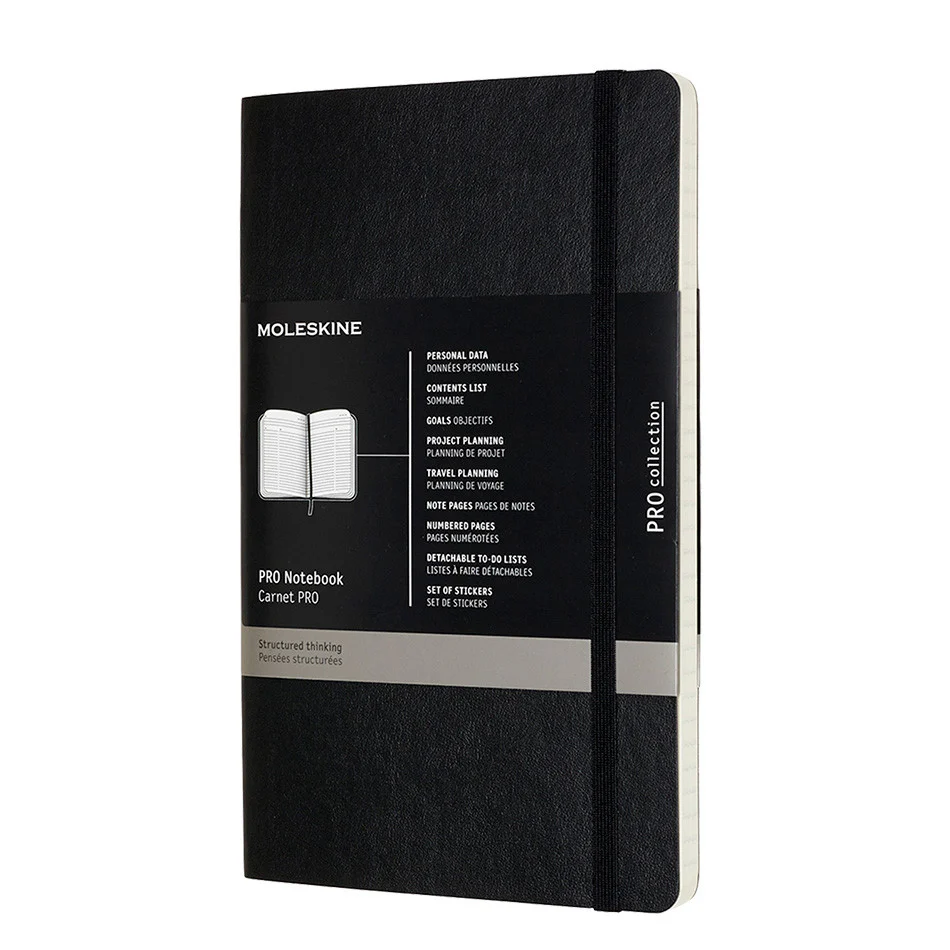 Moleskine Pro Notebook Soft Cover Large 135x210 Black