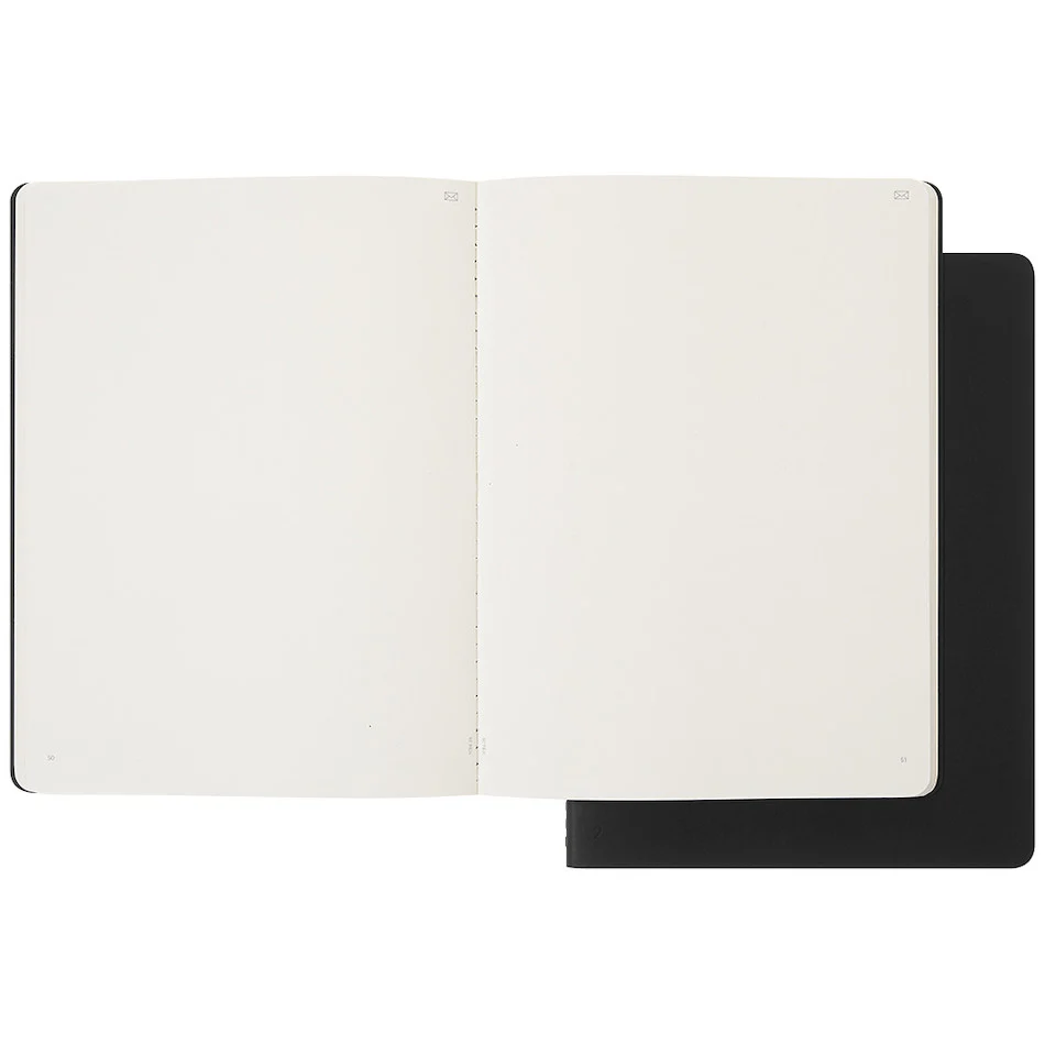 Moleskine Smart Writing Smart Cahier Notebook Extra Large Plain Black Set of 2 - Image 2