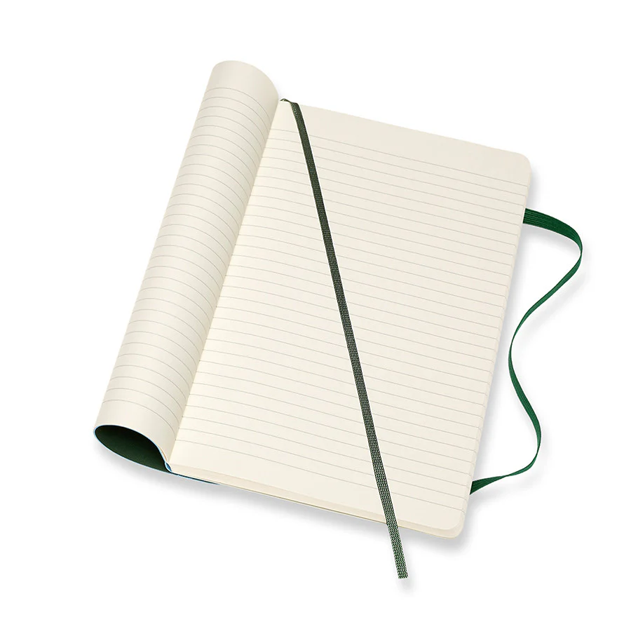 Moleskine Soft Cover Large Notebook 135x210 Myrtle Green - Image 3
