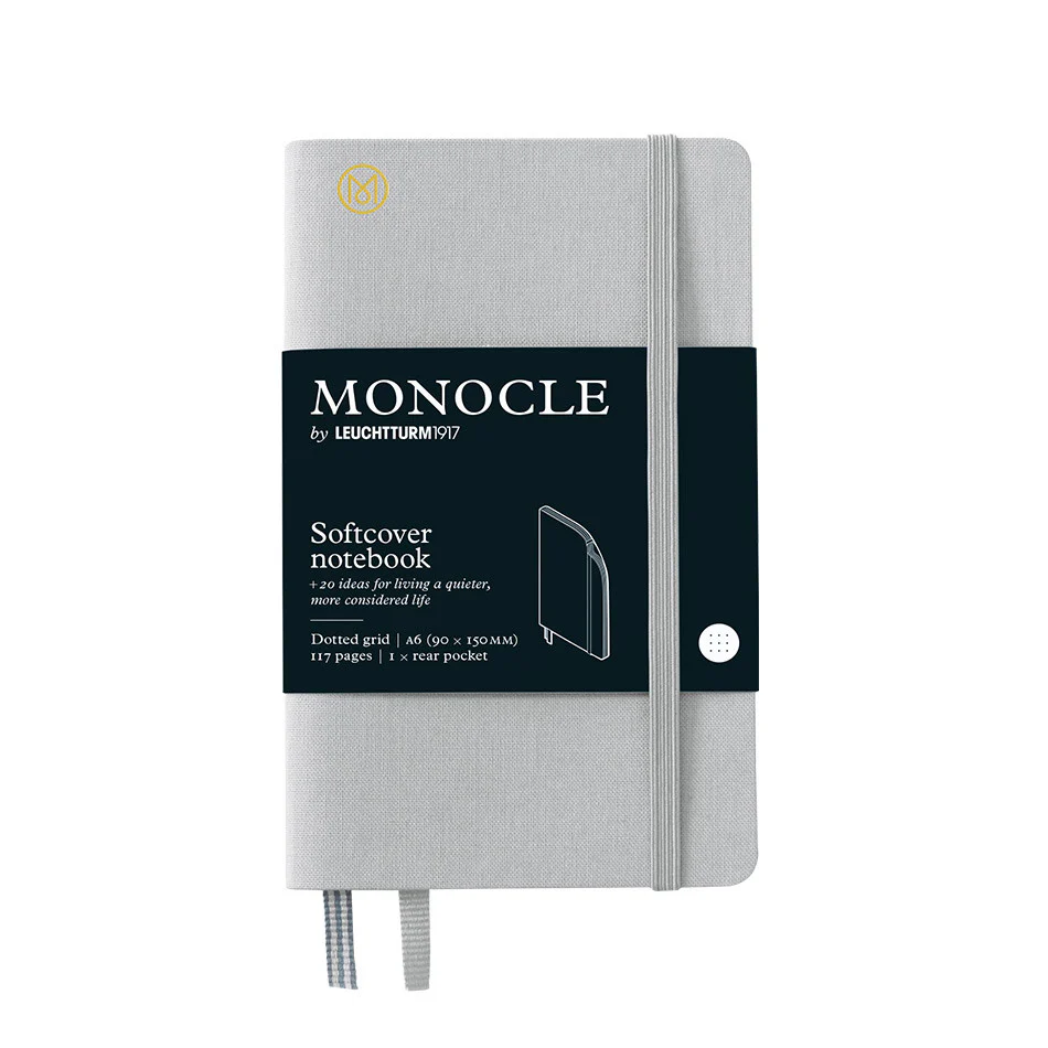 Monocle by Leuchtturm1917 Softcover Notebook A6 Light Grey