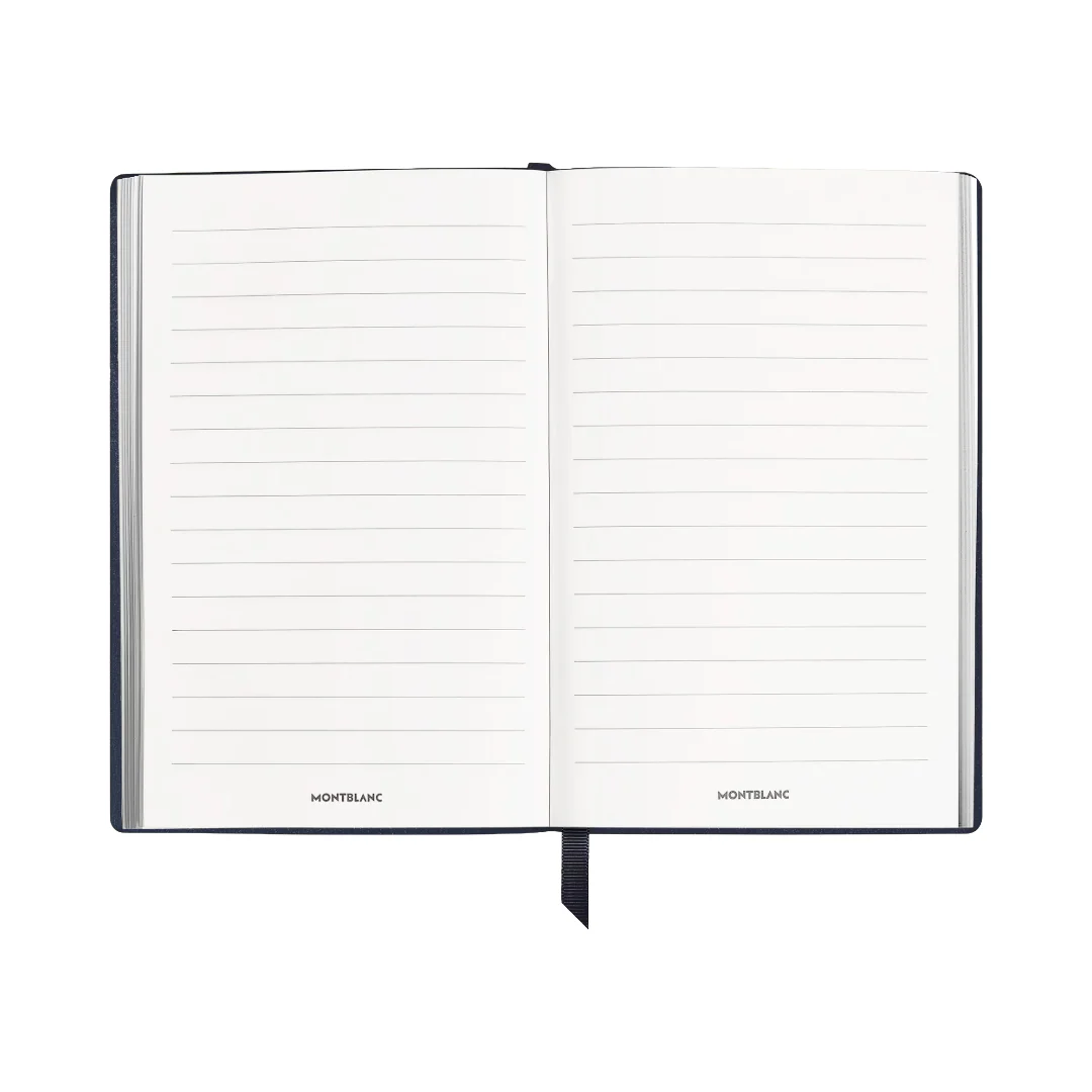 Montblanc Large Notebook Ink Blue Leather Lined - Image 2