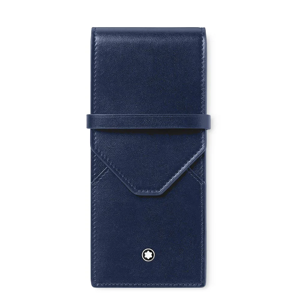 Montblanc Meisterstuck 3 Pen Pouch Ink Blue