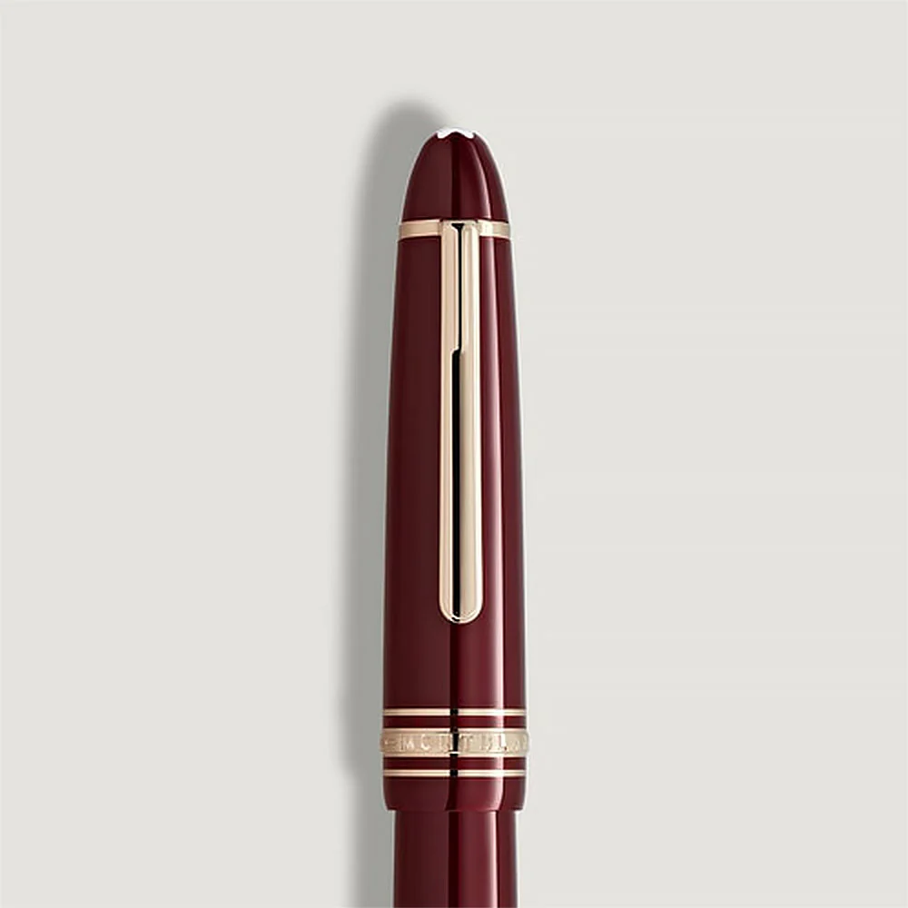 Montblanc Meisterstück Burgundy Red LeGrand Fountain Pen - Image 4