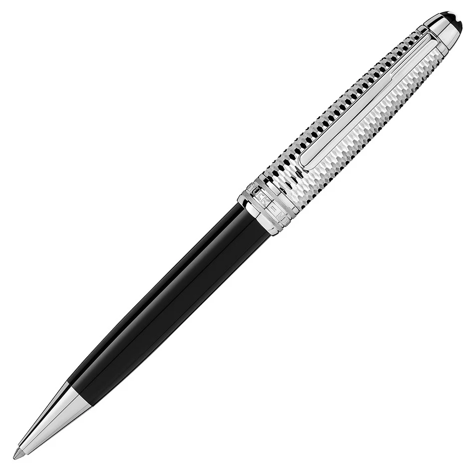 Montblanc Meisterstuck Doue Classique Ballpoint Pen Geometry Platinum