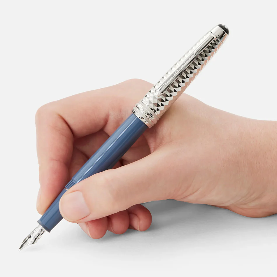 Montblanc Meisterstuck Glacier Doue Fountain Pen Blue - Image 2