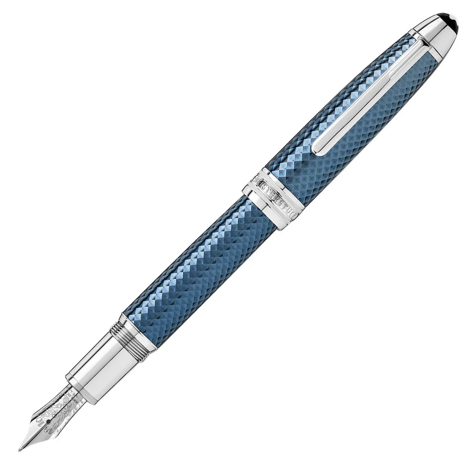 Montblanc Meisterstuck Glacier Solitaire Fountain Pen Blue