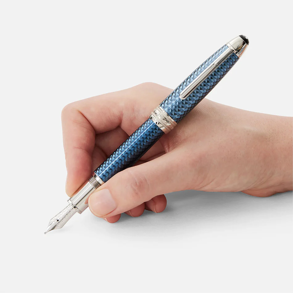 Montblanc Meisterstuck Glacier Solitaire Fountain Pen Blue - Image 2