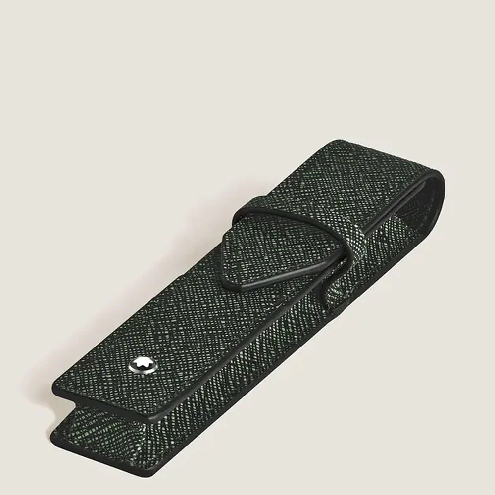 Montblanc Meisterstuck Sartorial 1 Pen Pouch Tweed Khaki - Image 2