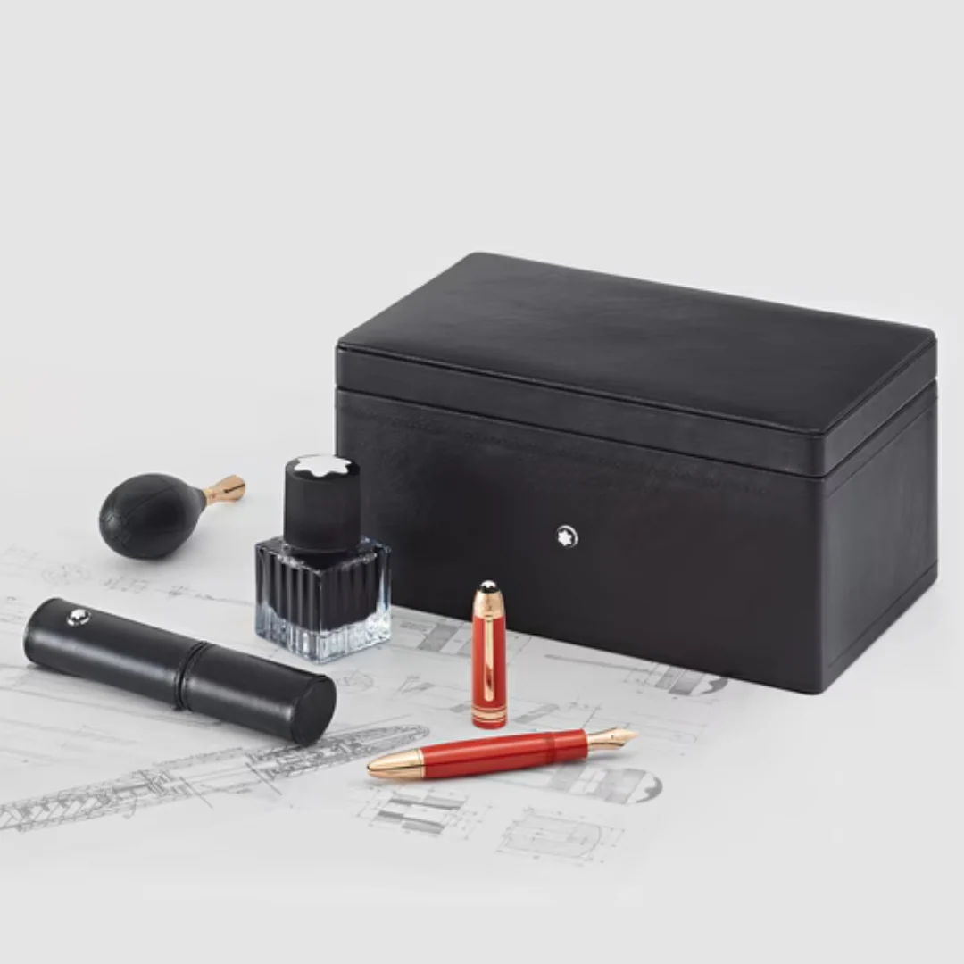 Montblanc Meisterstuck Traveller Limited Edition 1924 Fountain Pen and Ink Set - Image 2