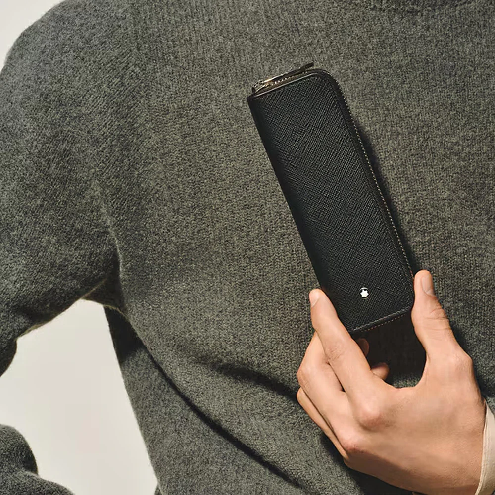 Montblanc Sartorial 1 Pen Zipped Pouch Black - Image 2