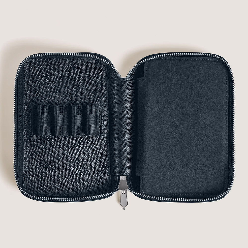 Montblanc Sartorial 8 Pen Pouch Tweed Blue - Image 3