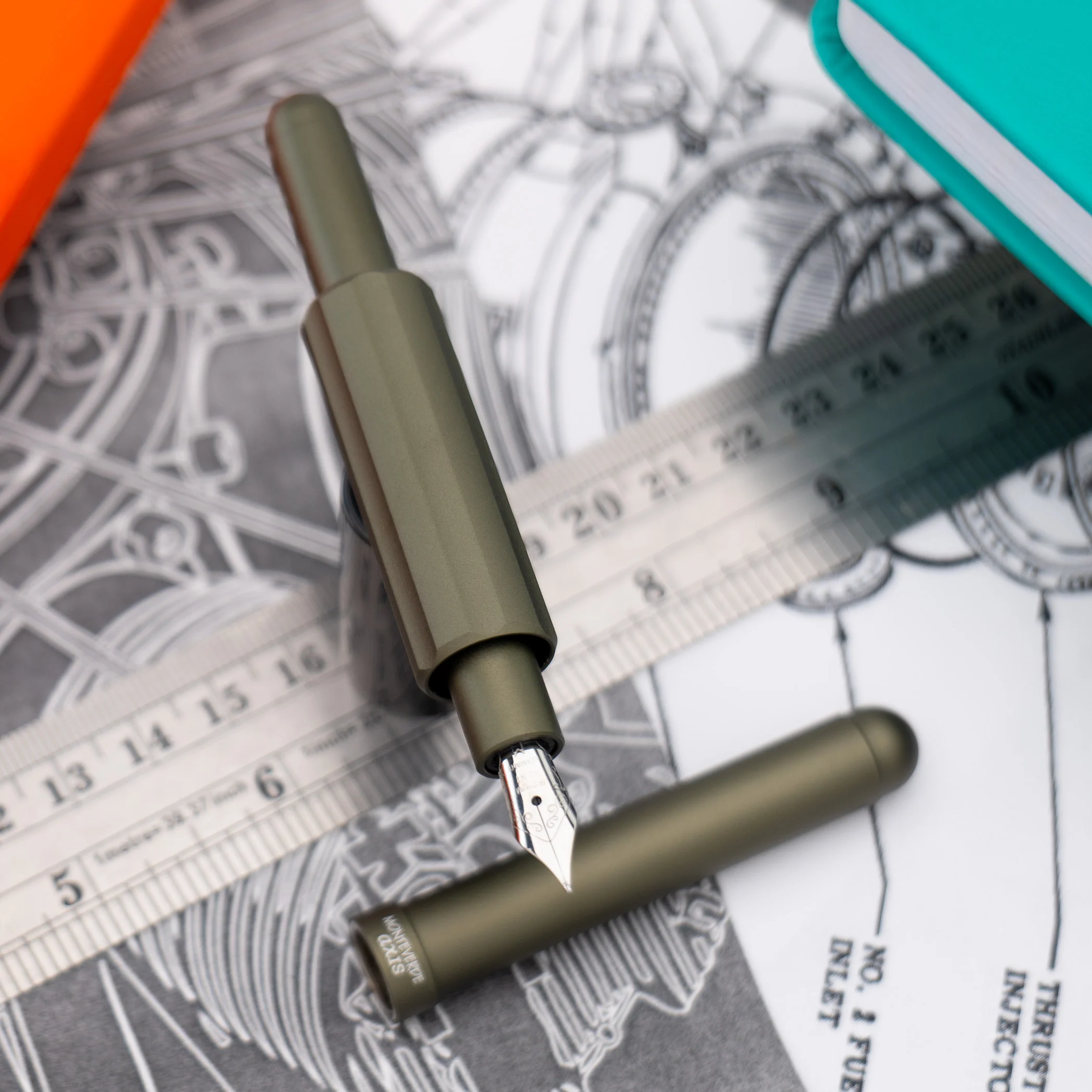 Monteverde Axis Fountain Pen Olive - Image 2