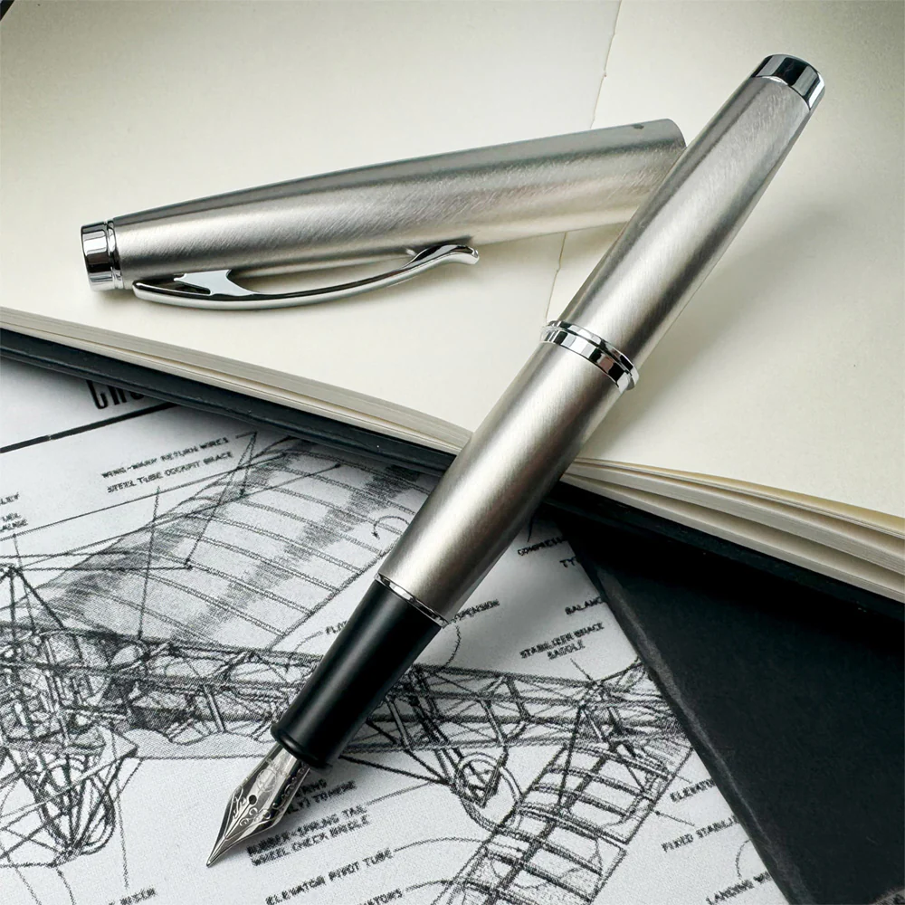 Monteverde Dakota Fountain Pen Stainless Steel - Image 2