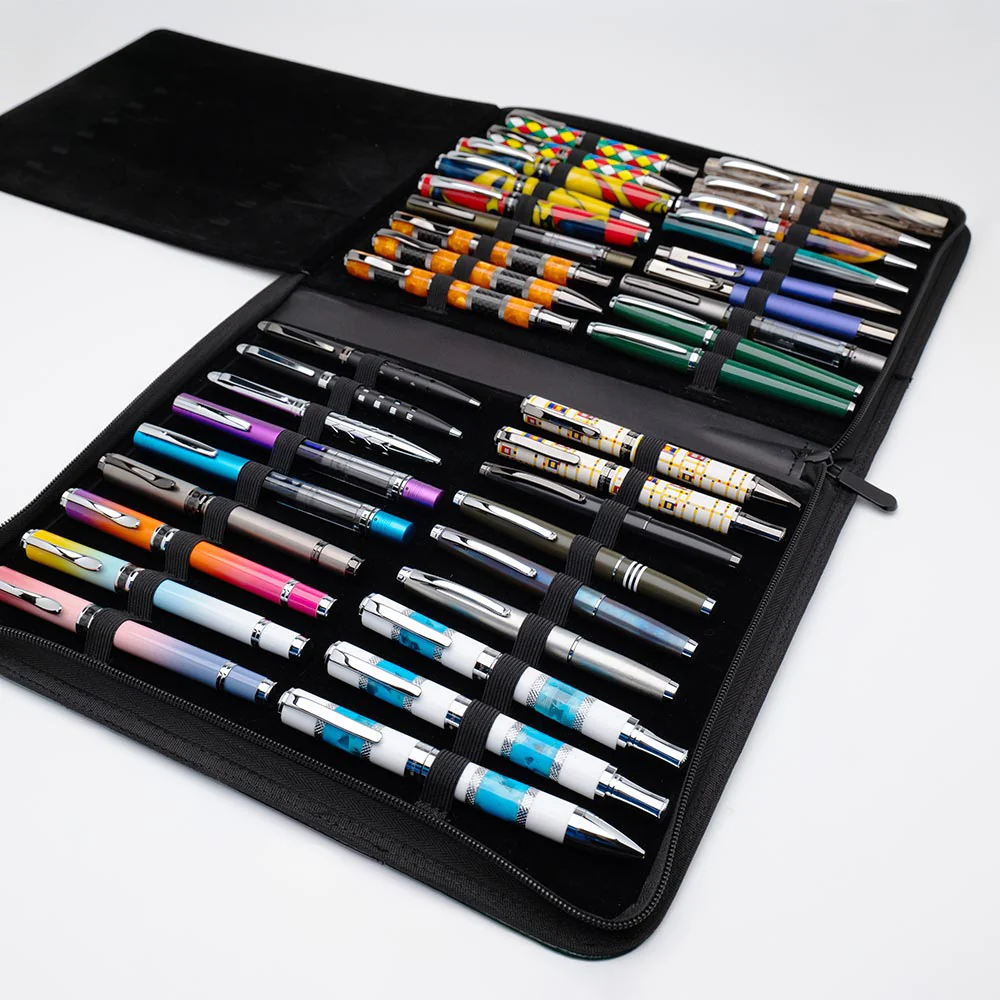 Monteverde Deluxe Collectors Pen Case Vegan Leather 36 Pens - Image 2