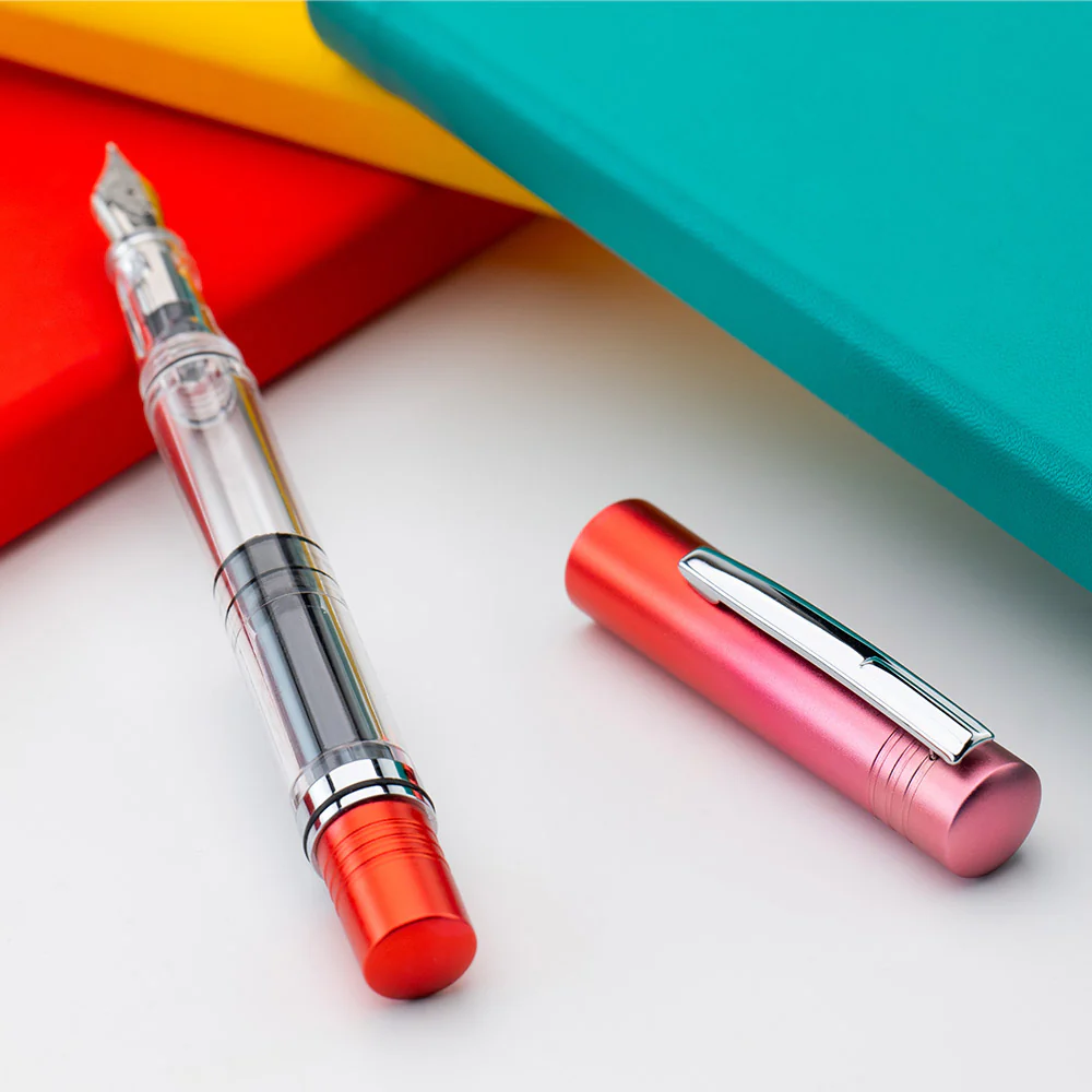 Monteverde MP1 Piston Filling Fountain Pen Limited Edition Strawberry Dreams - Image 2
