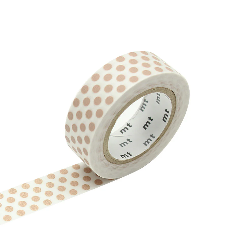 mt Washi Masking Tape - 15mm x 7m - Dot Milk Tea