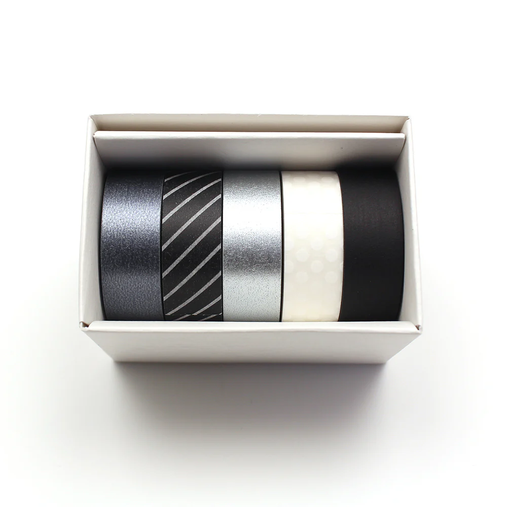 mt Washi Masking Tape - 15mm x 7m - Giftbox Monotone 3