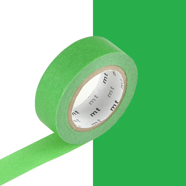 mt Washi Masking Tape - 15mm x 7m - Green