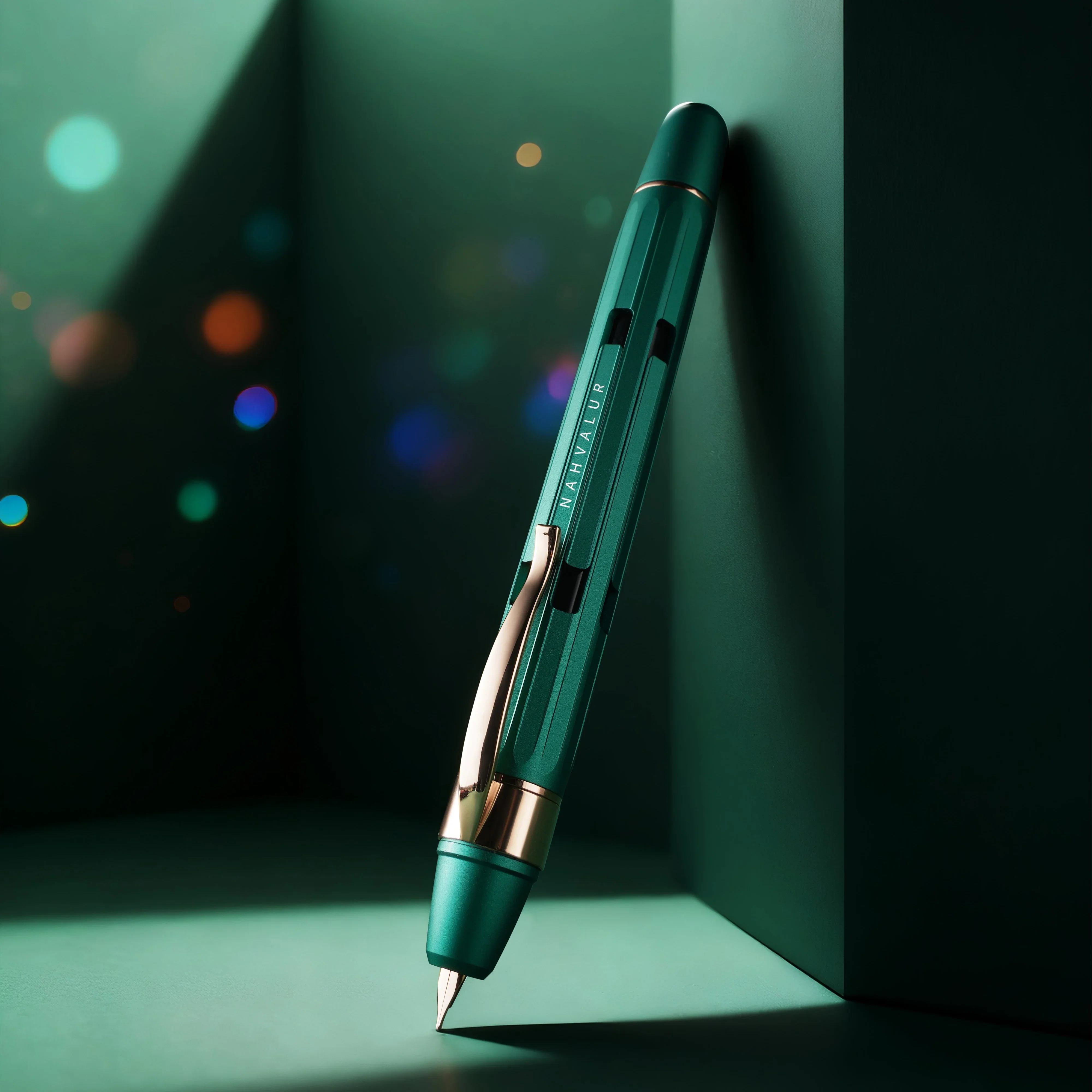 Nahvalur Eclipse Retractable Fountain Pen Emerald - Image 2