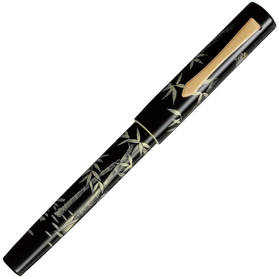 Namiki Raden Yukari Chinkin Bamboo and Sparrow Fountain Pen - Image 2