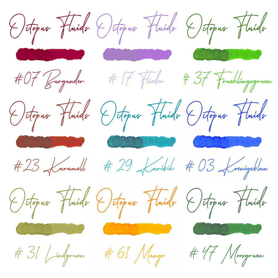Octopus Fountain Pen Ink 30ml - Image 7